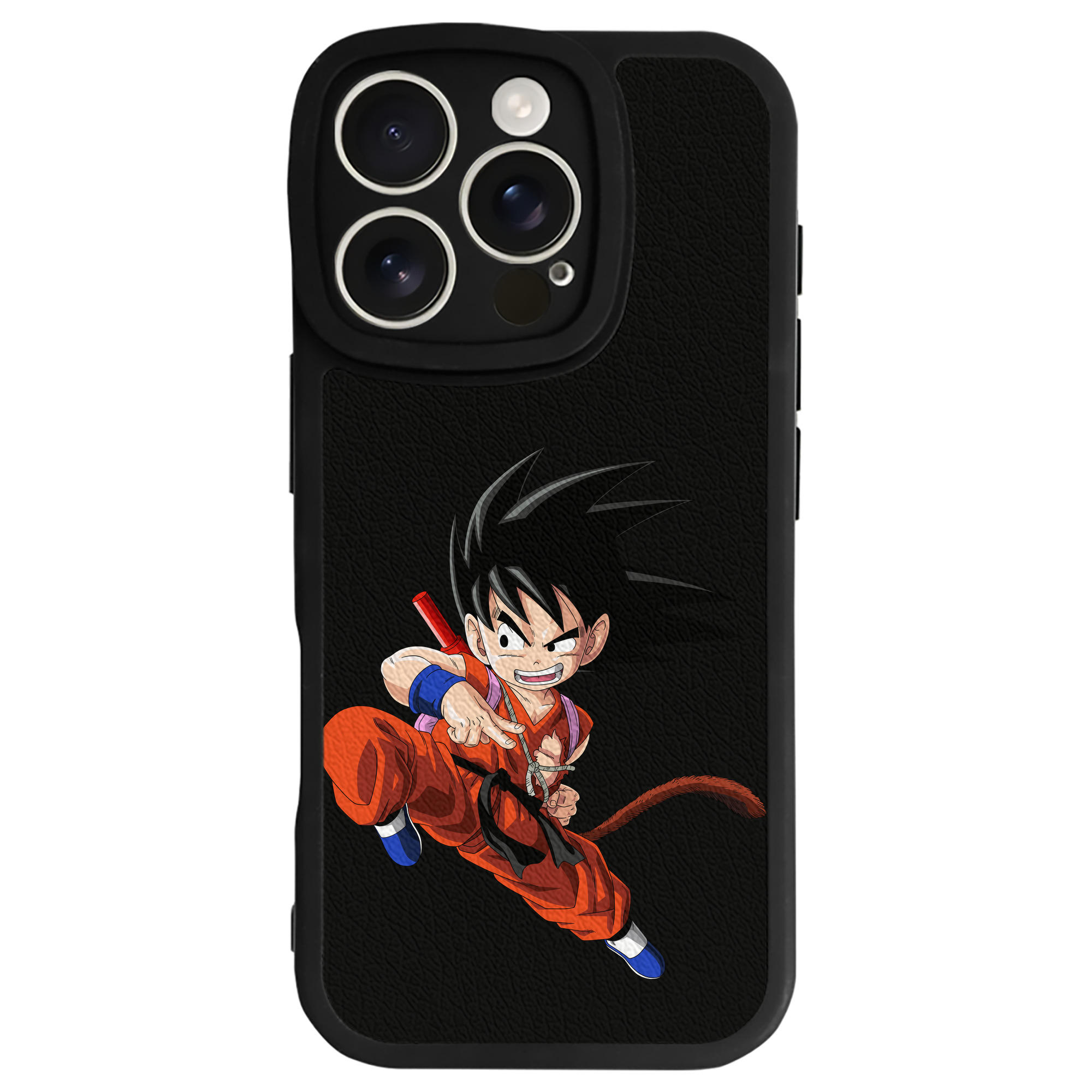 （画像用） ドラゴンボール 孫悟空（そん ごくう）Son Goku カカロット DRAGON BALL Kakarotto 【iPhone 16シリーズ対応】シリコンスマホケース（レザー調） 材質：シリコン